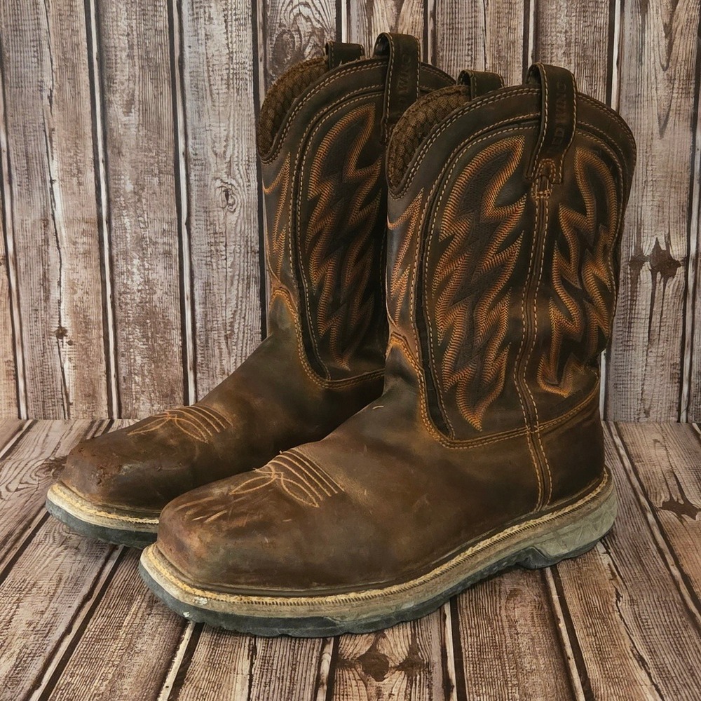 11 EE 2E Mens Red Wing 2204 Rio Flex 11" Brown Steel Toe Waterproof Work Boots